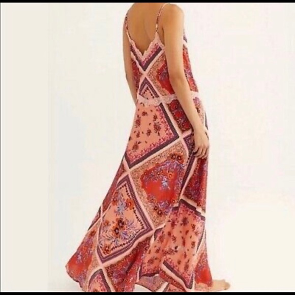 NWT Free People Boho Stevie Maxi Dress in Red - Picture 2 of 10